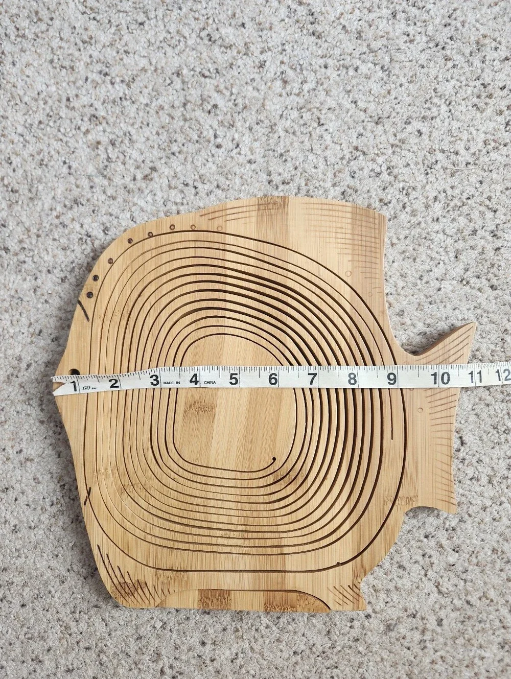 Vintage Fish-Shaped Wooden Basket